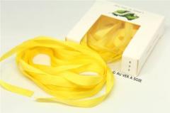 Rubans de soie - 4 mm - 3m - 532 Jaune