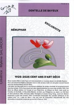 Fiche n°5 Dentelle Bayeux Nénuphar