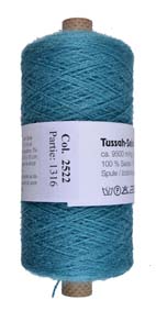 Soie Tussah vert sapin 2522