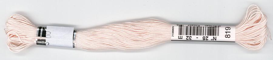 Coton à broder n°25 rose (819) - échevette de 32 m