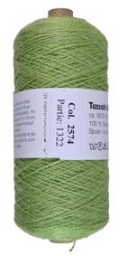 Soie Tussah vert pomme 2574